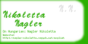 nikoletta nagler business card